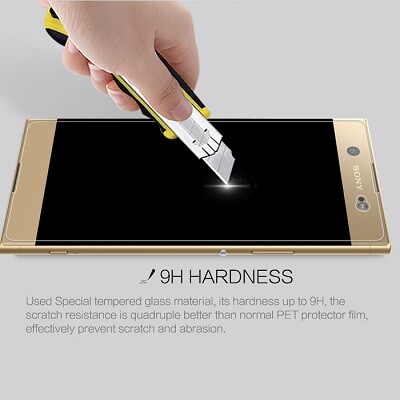Противоударное защитное стекло Tempered Glass Protector 0.3mm для Sony Xperia XA1 Ultra(4)