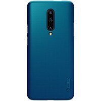 Пластиковый чехол с подставкой Nillkin Super Frosted Shield Синий для OnePlus 7 Pro