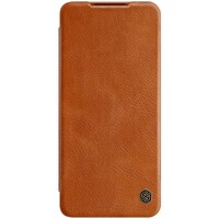 Кожаный чехол Nillkin Qin Leather Case Коричневый  для Huawei P50 Pro