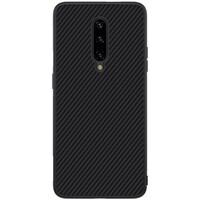 Пластиковый чехол Nillkin Synthetic Fiber Черный для OnePlus 7 Pro