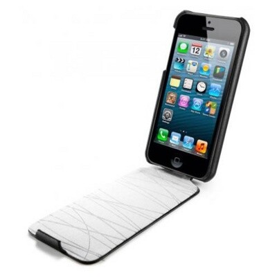 Кожаный чехол SGP Leather Case illuzion Legend Black для Apple iPhone 5/5s/SE(3)