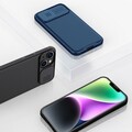 Чехол-накладка с пластиной Magsafe Nillkin CamShield Pro Magnetic Черная для Apple iPhone 14 Plus(#9)