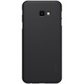 Пластиковый чехол с подставкой Nillkin Super Frosted Shield Черный для Samsung J4 Plus (2018)(#1)