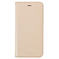 Полиуретановый чехол книга Celly Air Case Gold  для Samsung A520F Galaxy A5 (2017)