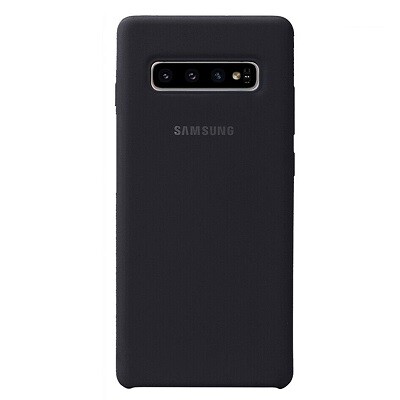 Силиконовый чехол Silicone Case черный для Samsung Galaxy S10 Plus(1)