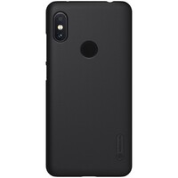 Пластиковый чехол с подставкой Nillkin Super Frosted Shield Черный для Xiaomi Redmi Note 6 Pro