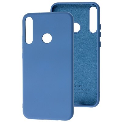 Силиконовый чехол Silicone Case синий для Huawei P40 Lite E\ Honor 9C(1)