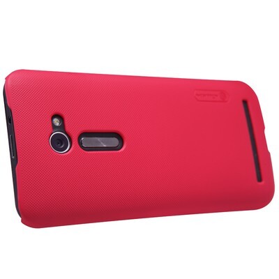 Пластиковый чехол с пленкой Nillkin Super Frosted Shield Red для Asus ZenFone 2 ZE500CL(3)