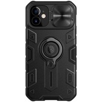 Противоударная-накладка Nillkin CamShield Armor черная для Apple iPhone 12