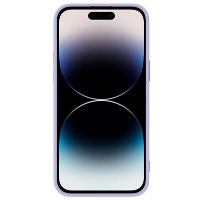 Силиконовая накладка с пластиной Magsafe Nillkin CamShield Silky Magnetic Silicone Case Лавандовая для Apple iPhone 14 Pro(2)