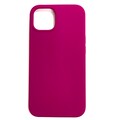 Силиконовый чехол Liquid Silicone Case с закрытым низом бордовый для Apple iPhone 13(#1)
