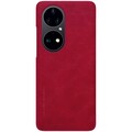 Кожаный чехол Nillkin Qin Leather Case Красный для Huawei P50 Pro(#2)