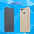 Полиуретановый чехол книга Nillkin Sparkle Leather Case Gold для Huawei Nova 2(#5)