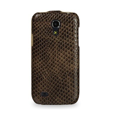 Кожаный чехол-книга TETDED Troyes Brown Snake для Samsung i9190 Galaxy S4 mini(2)