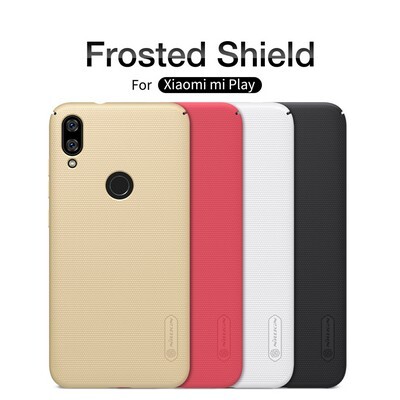 Пластиковый чехол с подставкой Nillkin Super Frosted Shield Красный для Xiaomi Mi Play(4)