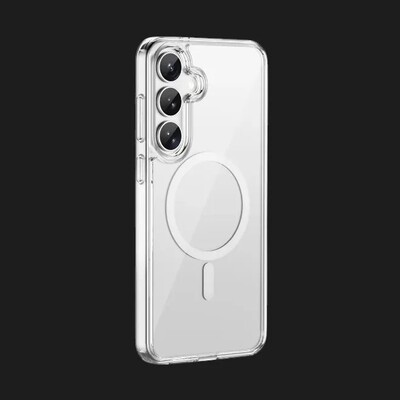 Силиконовый чехол с Magsafe Wiwu iShield Pro Case (прозрачный) для Samsung Galaxy S25(3)