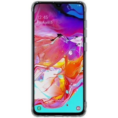 Силиконовый чехол Nillkin Nature TPU Case Серый для Samsung Galaxy A70(2)