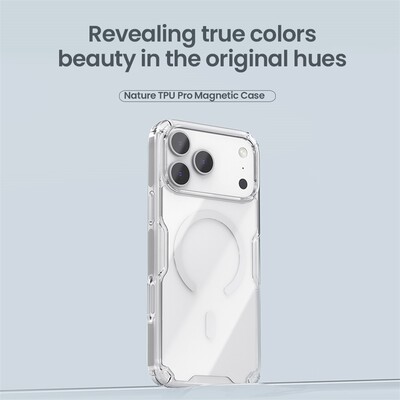 Силиконовый чехол Nillkin Nature TPU Pro Magnetic Case затемненный для Apple iPhone 17 Pro Max(5)