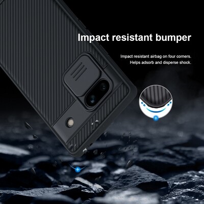 Чехол-накладка Nillkin CamShield Pro Синяя для Google Pixel 7a(6)