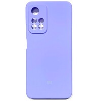 Силиконовый чехол Silicone Case с закрытым низом и защитой камеры лавандовый для Xiaomi Redmi Note 11 Pro+ 5G