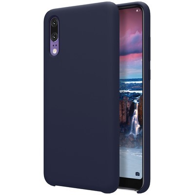 Чехол бампер Nillkin Flex Pure Case Синий для Huawei P20(4)