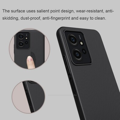 Пластиковый чехол Nillkin Super Frosted Shield Синий для Xiaomi Redmi Note 12 4G(5)