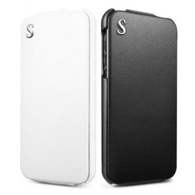 Кожаный чехол SGP Leather Case illuzion Legend Black для Apple iPhone 5/5s/SE(4)