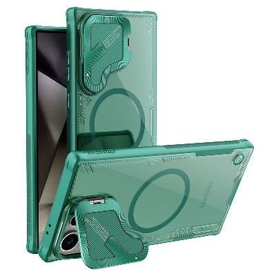 Магнитная накладка Nillkin Iceblade Prop Magnetic Case Зеленая для Samsung Galaxy S24 Ultra(3)