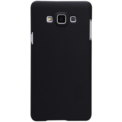 Пластиковый чехол с пленкой Nillkin Super Frosted Shield Black для Samsung Galaxy A7(1)