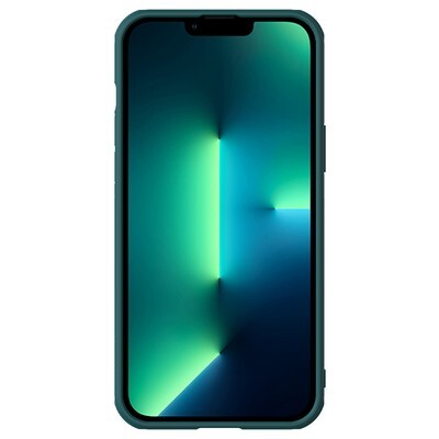 Силиконовая накладка Nillkin CamShield Leather Case Зеленая для Apple iPhone 13 Pro(2)
