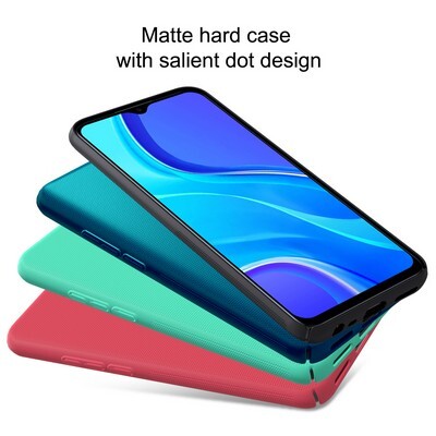 Пластиковый чехол с подставкой Nillkin Super Frosted Shield Черный для Xiaomi Redmi 9(3)