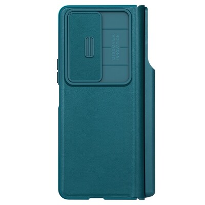 Кожаный чехол Nillkin Qin Pro Plain Leather Case Зеленый для Samsung Galaxy Z Fold 4(2)