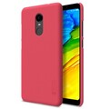 Пластиковый чехол с пленкой Nillkin Super Frosted Shield Красный для Xiaomi RedMi 5 Plus(#3)