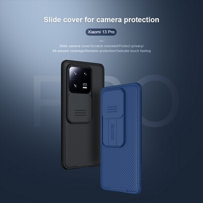 Чехол-накладка Nillkin CamShield Pro Синяя для Xiaomi 13 Pro(9)