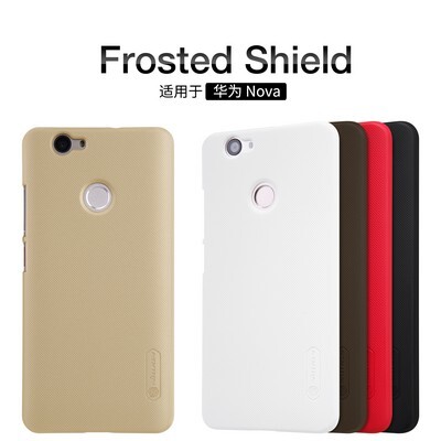 Пластиковый чехол с пленкой Nillkin Super Frosted Shield Gold для Huawei Nova(4)