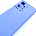 Силиконовый чехол с микрофиброй Silicone Case и защитой камеры лавандовый для Xiaomi Poco X5 Pro 5G(#2)