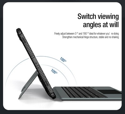 Чехол клавиатура Nillkin Bumper Combo Keyboard Case Backlit Version Черный для Samsung Galaxy Tab S9 Plus 5G(6)
