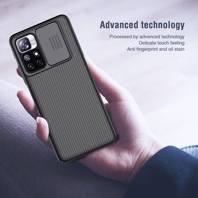 Чехол-накладка Nillkin CamShield Синяя для Xiaomi Redmi Note 11 5G(3)