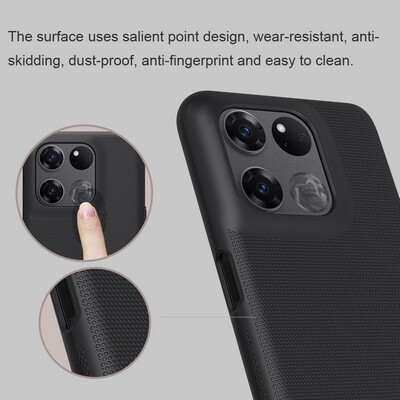 Пластиковый чехол с подставкой Nillkin Super Frosted Shield Синий для OnePlus Ace Racing(4)