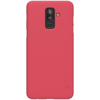 Пластиковый чехол с пленкой Nillkin Super Frosted Shield Красный для Samsung Galaxy J8