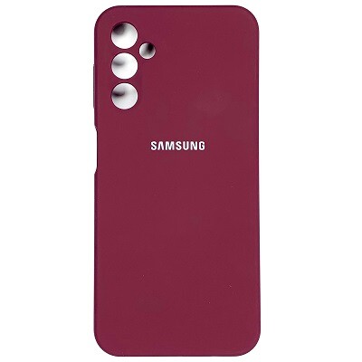 Силиконовый чехол Silicone Case бордовый для Samsung Galaxy A24(1)