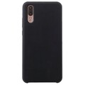 Силиконовый чехол Silicone Case черный для Huawei P20(#1)