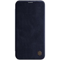 Кожаный чехол Nillkin Qin Leather Case Синий для Apple iPhone 12 mini