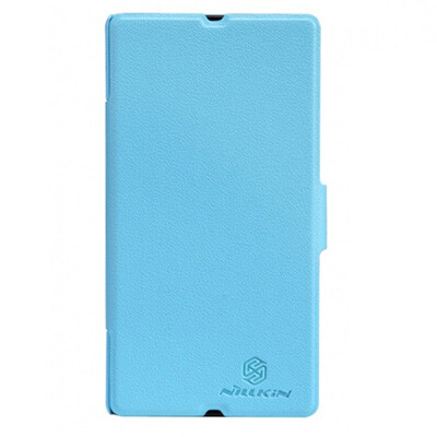 Кожаный чехол Nillkin Fresh Series Blue для Sony Xperia Z L36h(1)