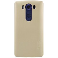 Пластиковый чехол с пленкой Nillkin Super Frosted Shield Gold для LG V10