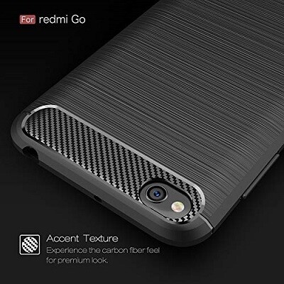 Защитный чехол UniCase Carbon черный для Xiaomi Redmi Go(4)