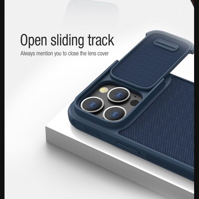 Чехол пластиной Magsafe Nillkin Textured S Magnetic Case Синий для Apple iPhone 14 Pro(6)