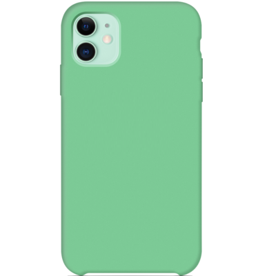 Силиконовый чехол мятный для Apple iPhone 11(2)