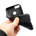 Силиконовый чехол TPU Matte Case 1mm черный для Samsung J4 Plus (2018)(#2)