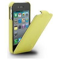 Кожаный чехол Melkco Leather Case Yellow LC для Apple iPhone 4/4S